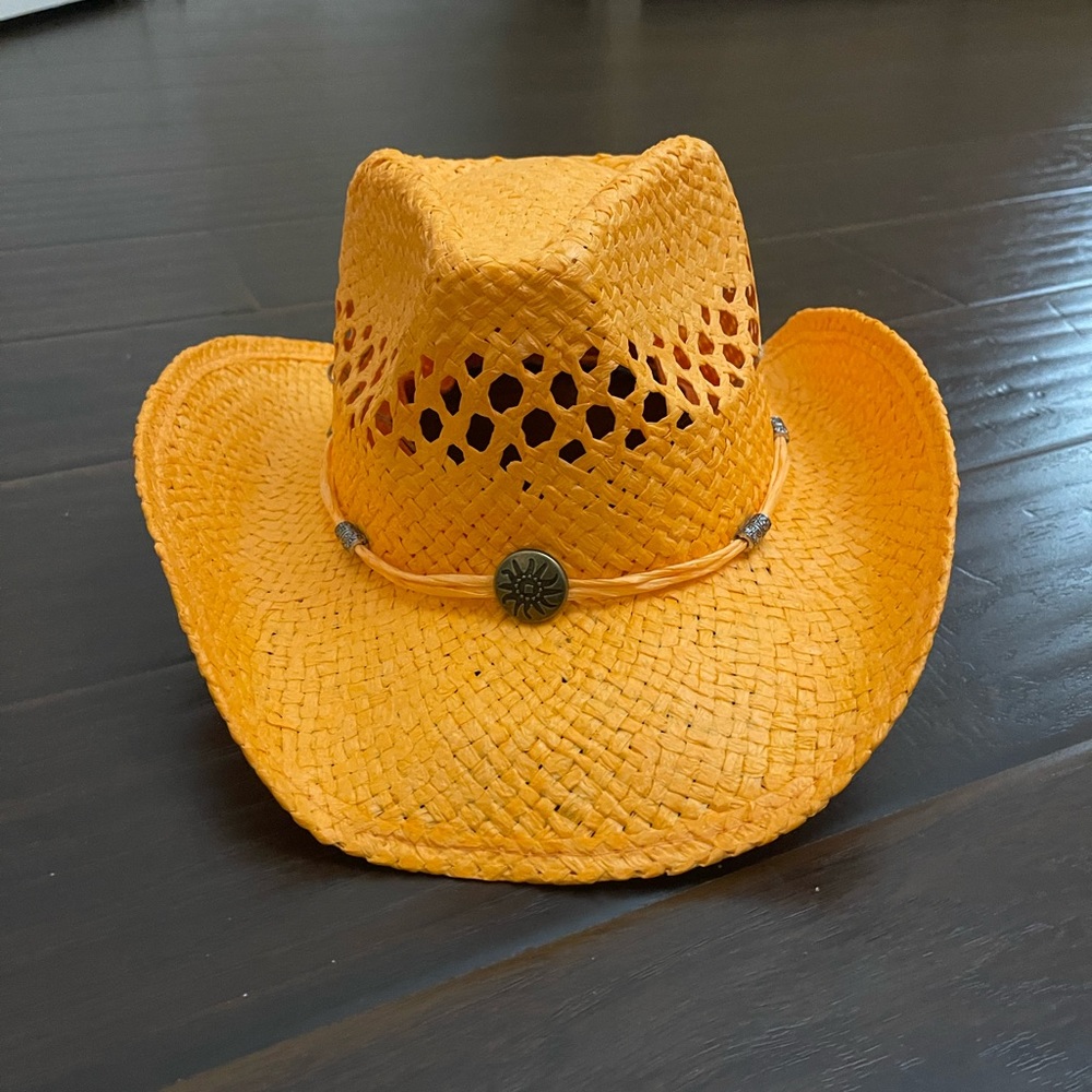 Western Cowboy Straw Hats - Orange